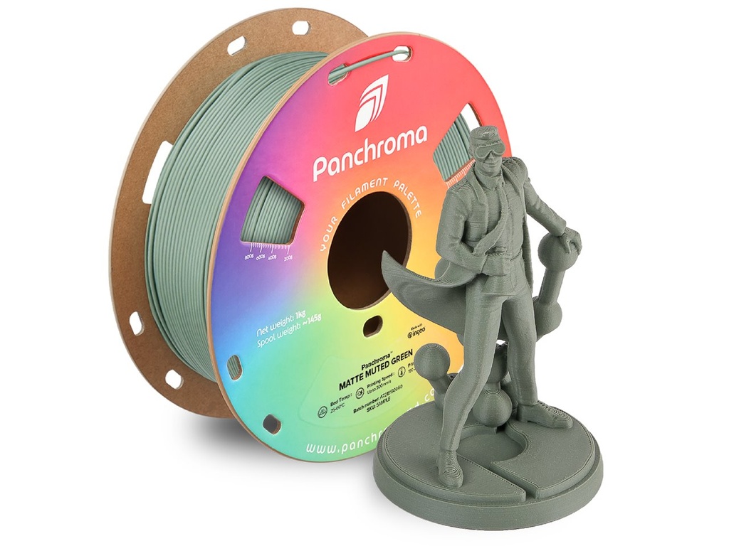 POLYMAKER PLA MATTE 1,75mm MUTED GREEN 1kg