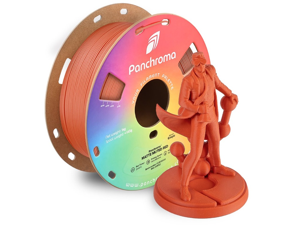 [109423440049] POLYMAKER PLA MATTE 1,75mm MUTED RED 1kg