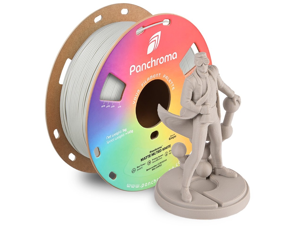 [109423440050] POLYMAKER PLA MATTE 1,75mm MUTED WHITE 1kg