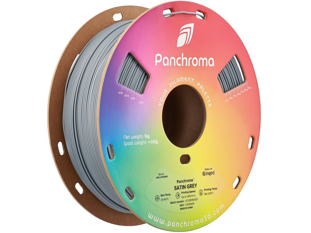 [109423440058] POLYMAKER PLA SATIN 1,75mm GREY 1kg