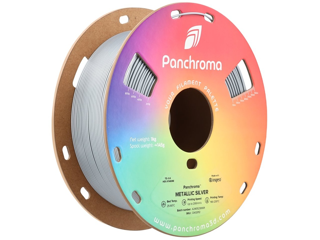 POLYMAKER PLA METALLIC 1,75mm SILVER 1kg