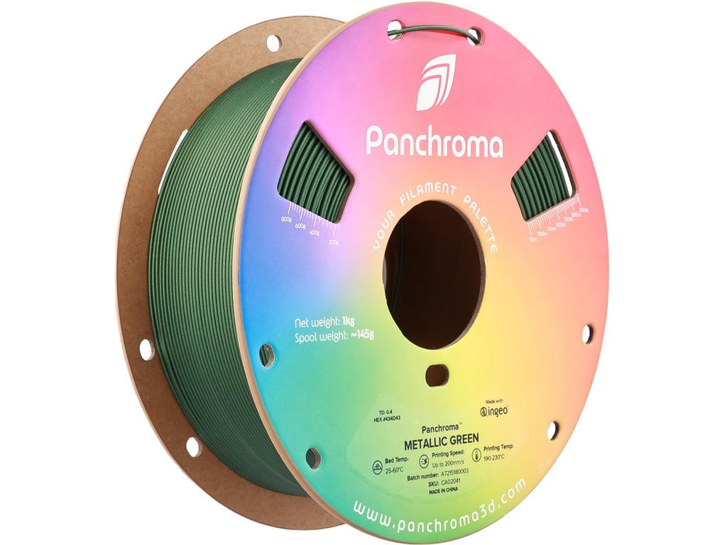[109423440085] POLYMAKER PLA METALLIC 1,75mm GREEN 1kg
