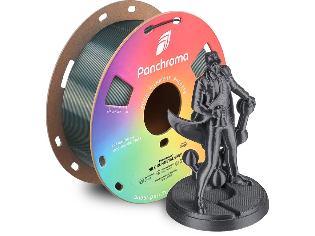 POLYMAKER PLA SILK 1,75mm GUNMETAL GREY 1kg