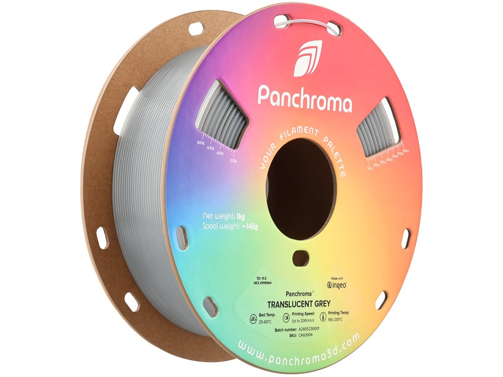 POLYMAKER PLA TRANSLUCENT 1,75mm GREY 1kg