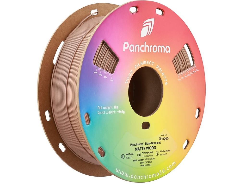 POLYMAKER PLA GRADIENT 1,75mm MATTE WOOD 1kg