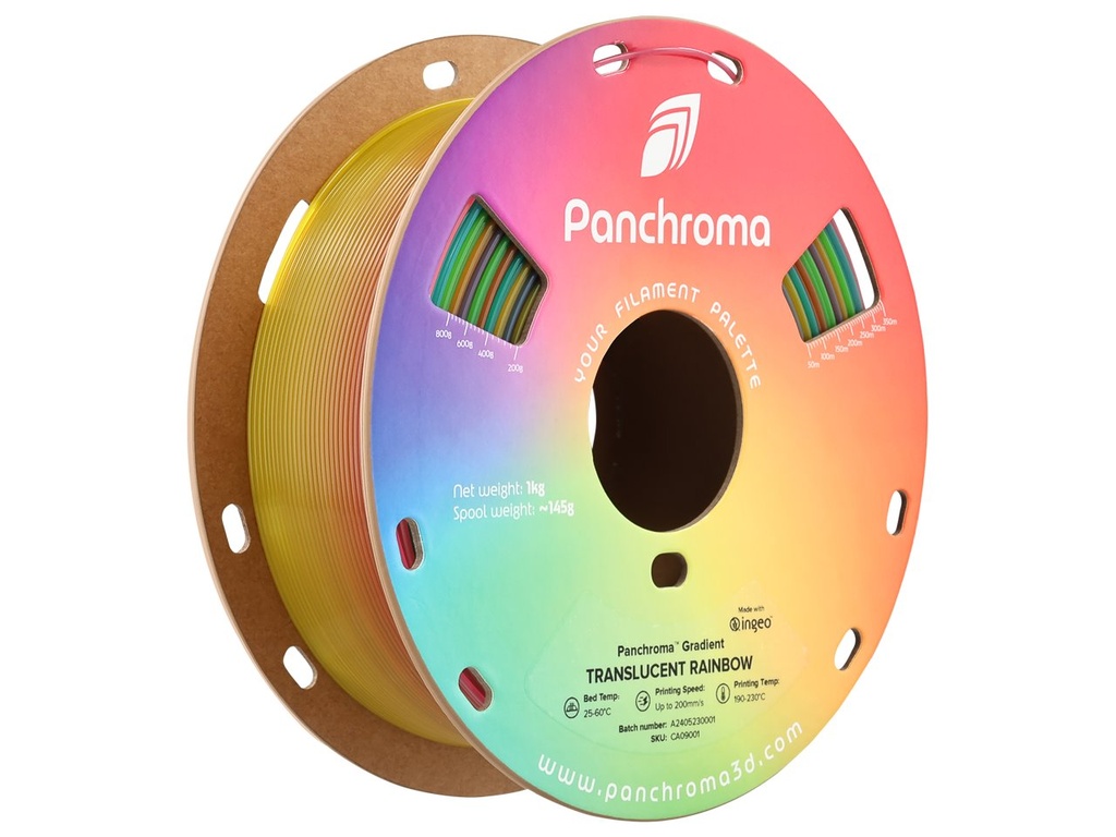 [109423440157] POLYMAKER PLA GRADIENT TRANSL 1,75mm RAINBOW 1kg