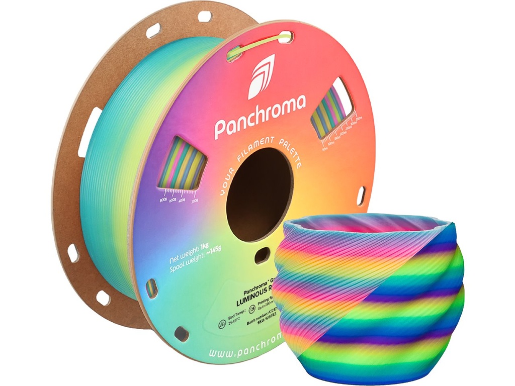 POLYMAKER PLA GRADIENT LUMINOUS 1,75mm RAINBOW 1kg