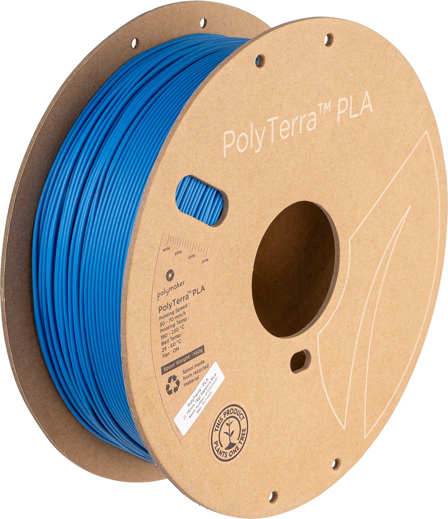 [109423440179] Polymaker PM70828 3D-printmateriaal Polymelkzuur Blauw 1 kg