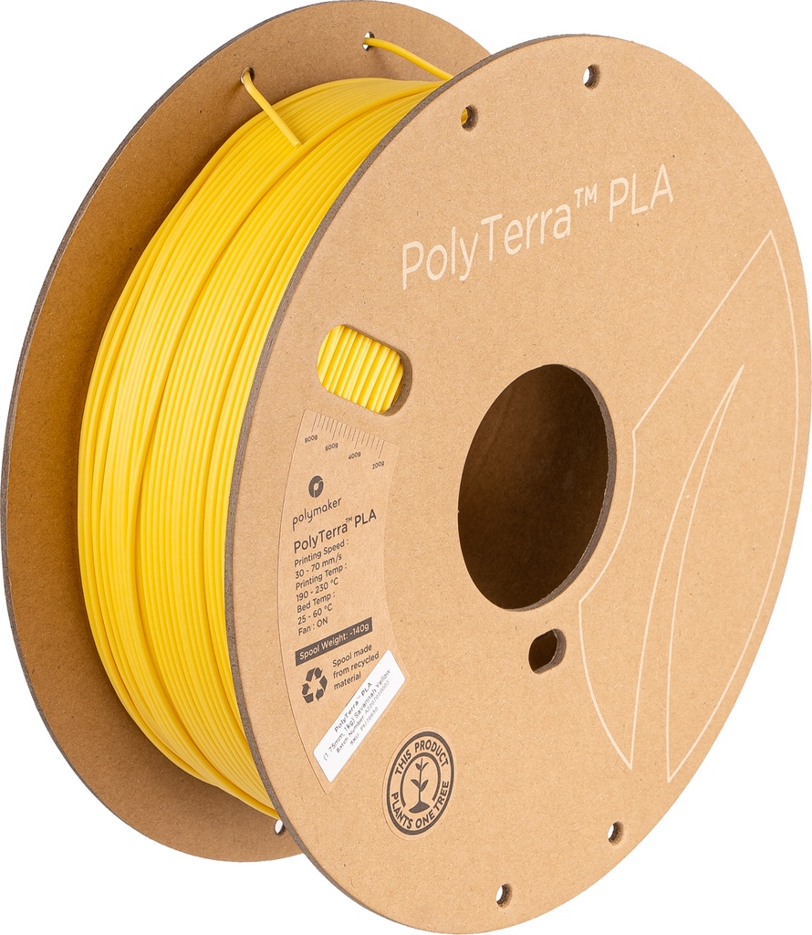 [109423440183] Polymaker PM70850 3D-printmateriaal Polymelkzuur Geel 1 kg