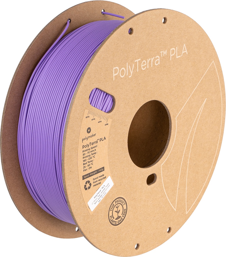 [109423440184] Polymaker PM70852 3D-printmateriaal Polymelkzuur Paars 1 kg