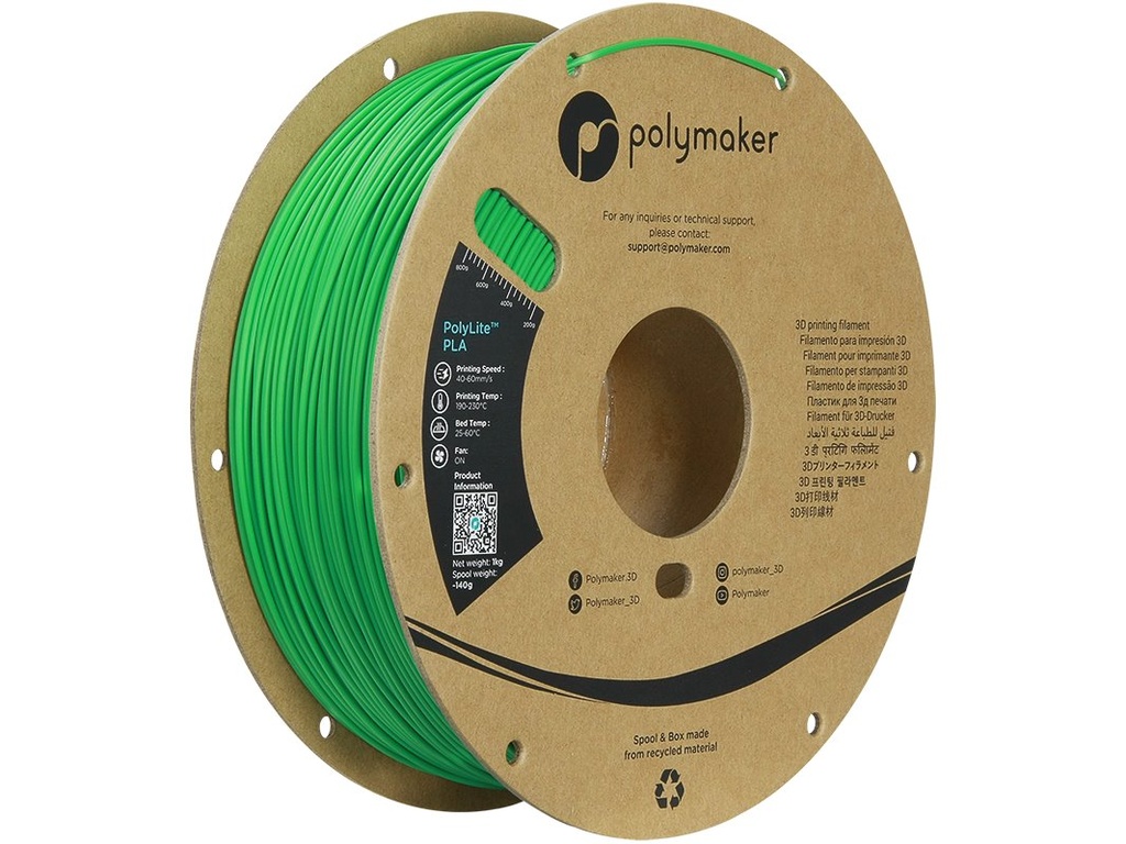 POLYMAKER PLA 1,75mm GREEN 1kg