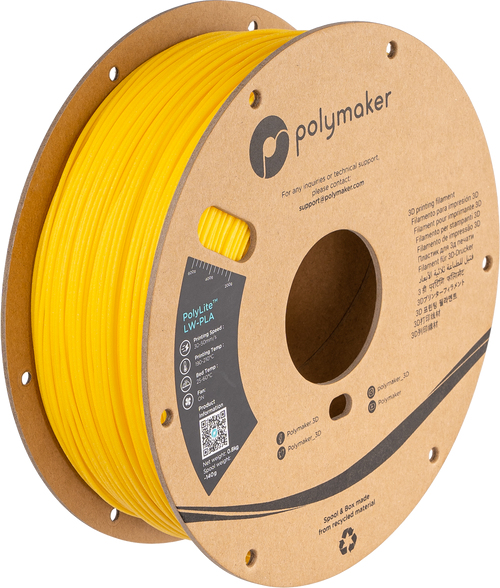 [109423440215] Polymaker PA08009 3D-printmateriaal Polymelkzuur Geel 800 g