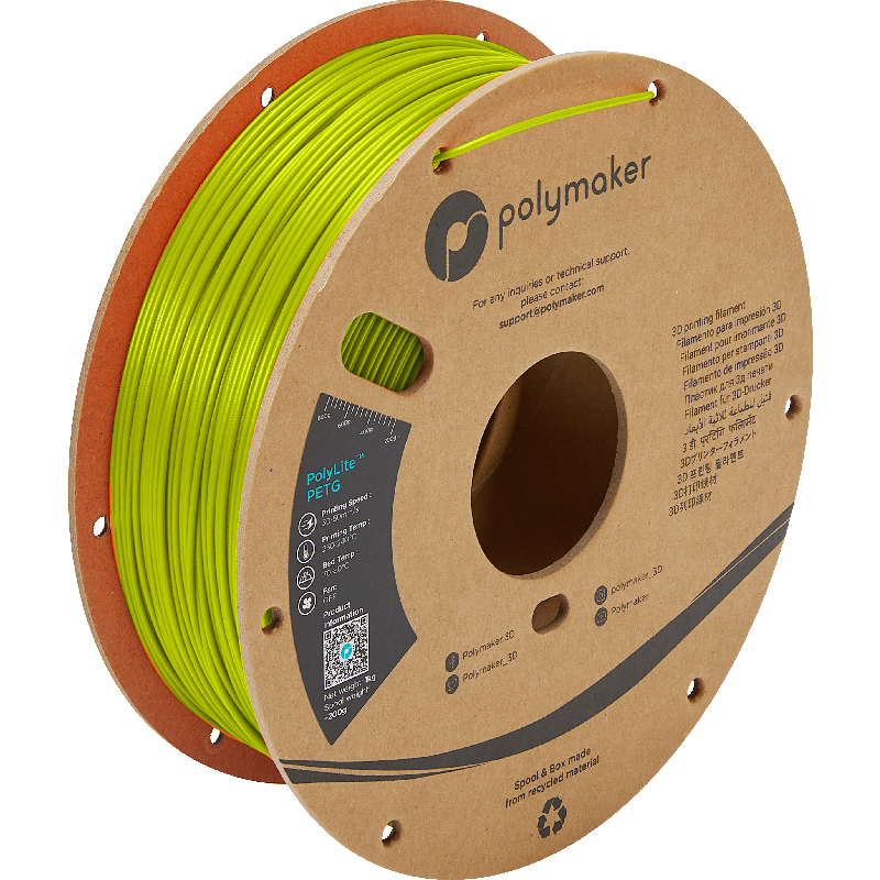 [109423440246] Polymaker PB01041 3D-printmateriaal Polyethyleentereftalaatglycol (PETG) Limoen 1 kg