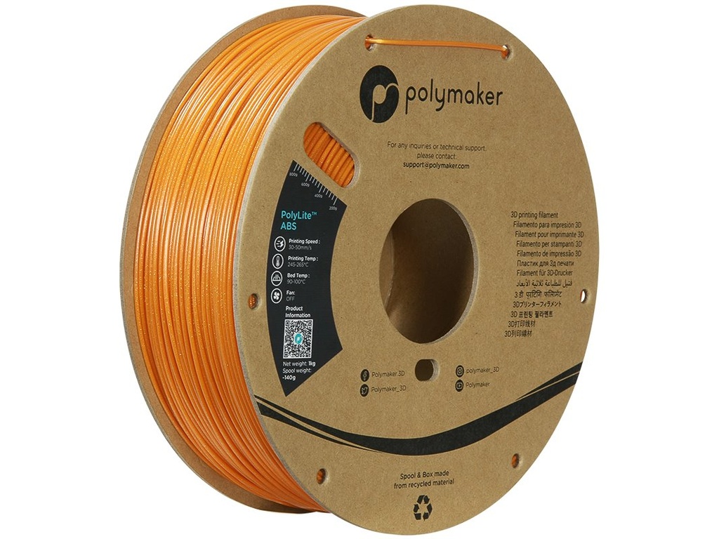 POLYMAKER ABS GALAXY 1,75mm ORANGE 1kg