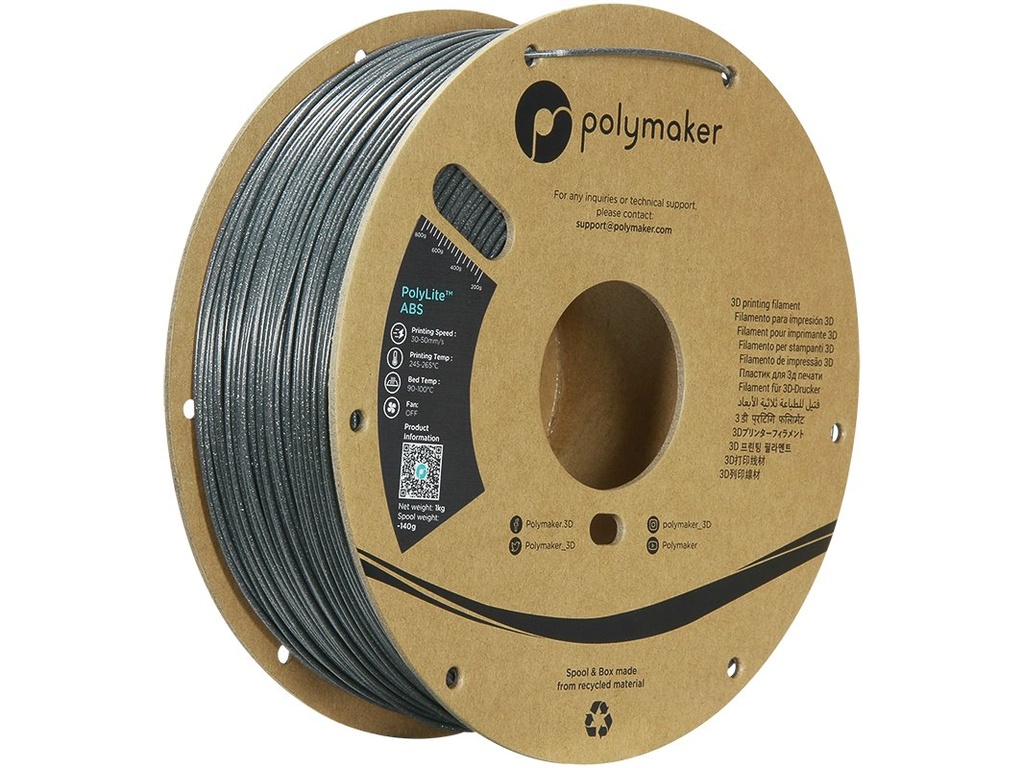 [109423440270] POLYMAKER ABS GALAXY 1,75mm DARK GREY 1kg