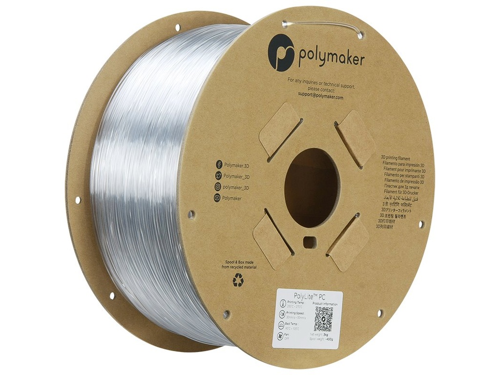 POLYMAKER PC 1,75mm TRANSPARENT 3kg