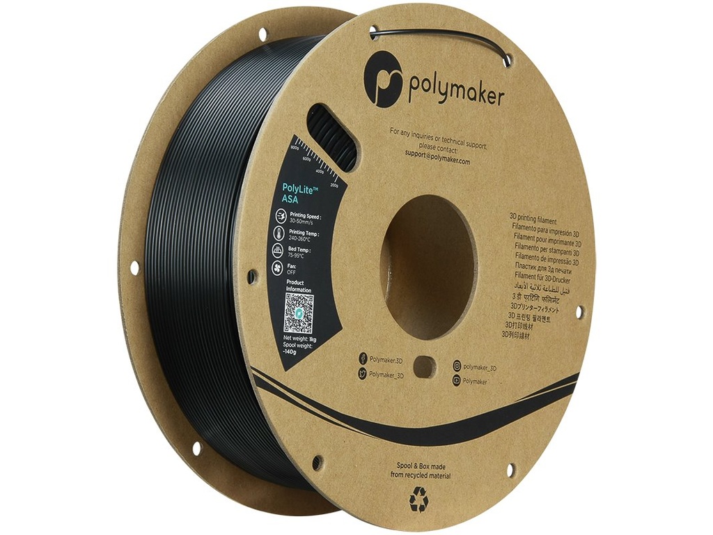 POLYMAKER ASA 1,75mm JET BLACK 1kg