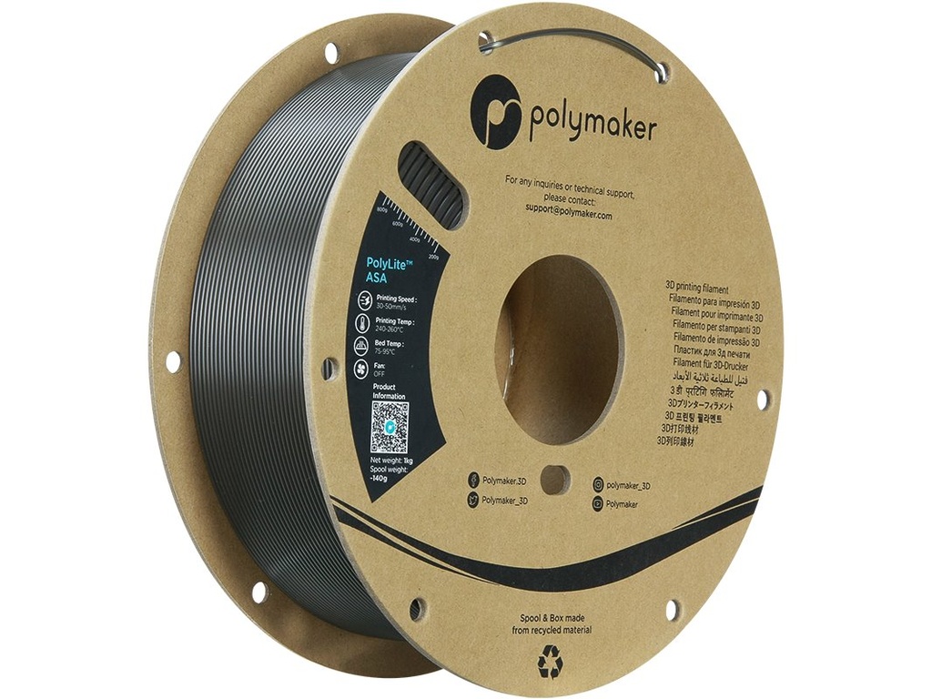 POLYMAKER ASA 1,75mm DARK Gray GREEN 1kg