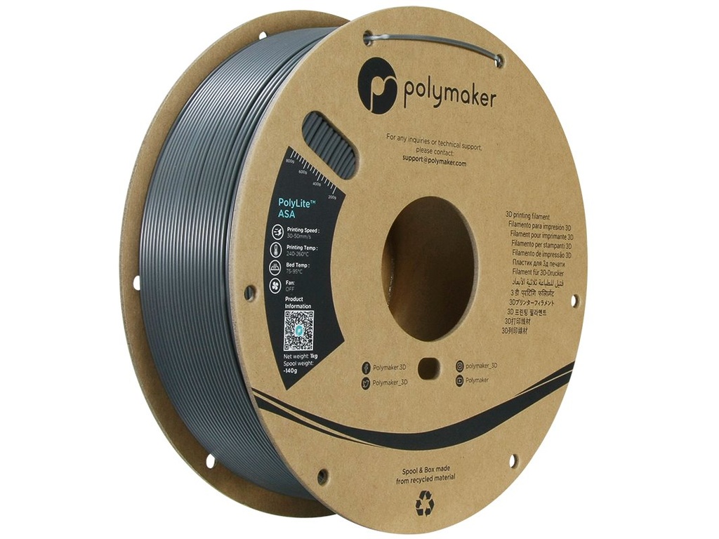 POLYMAKER ASA 1,75mm DARK GREY 1kg
