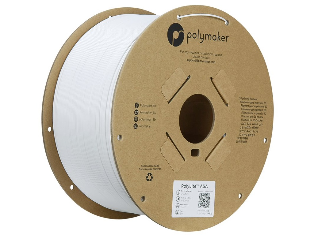 POLYMAKER ASA 1,75mm WHITE 3kg
