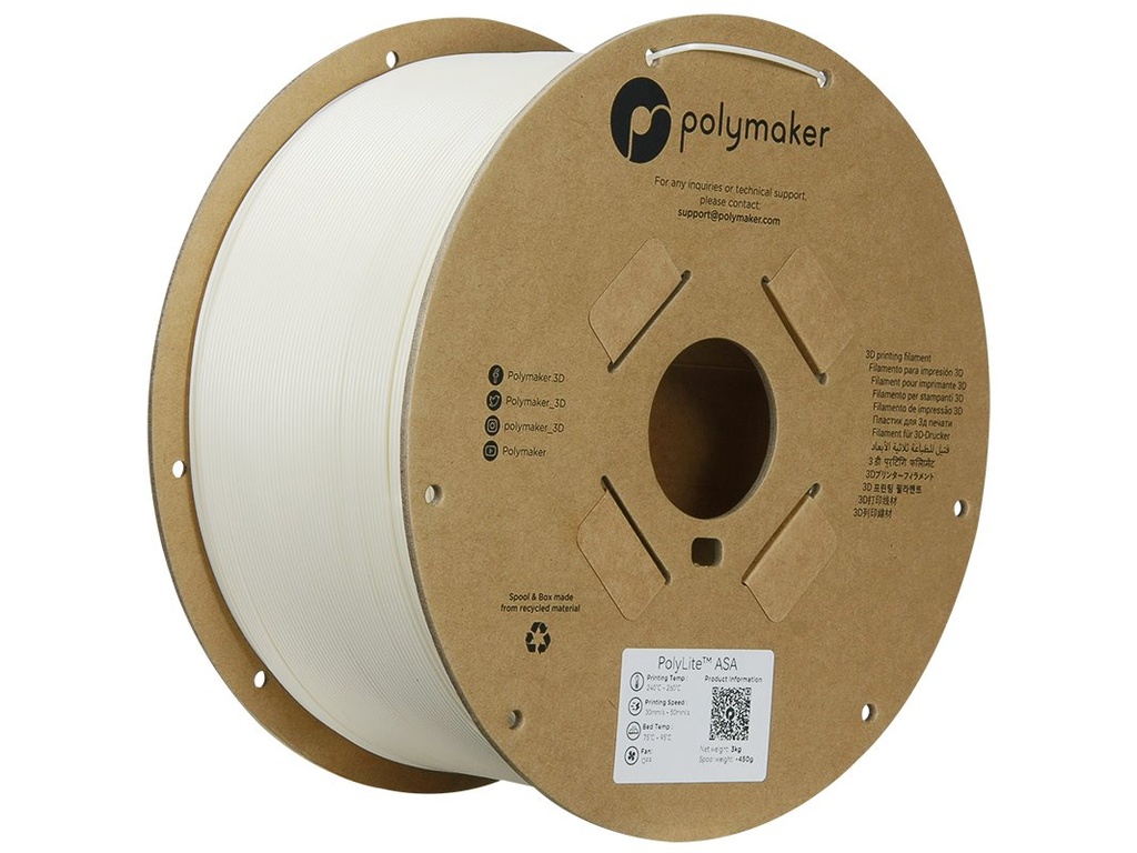 POLYMAKER ASA 1,75mm NATURAL 3kg