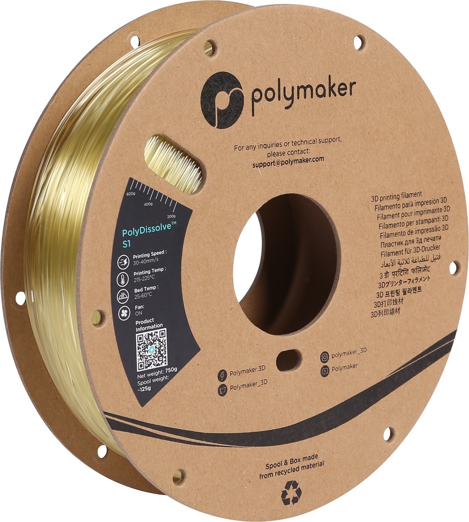 Polymaker PH01001 3D-printmateriaal PVA 750 g