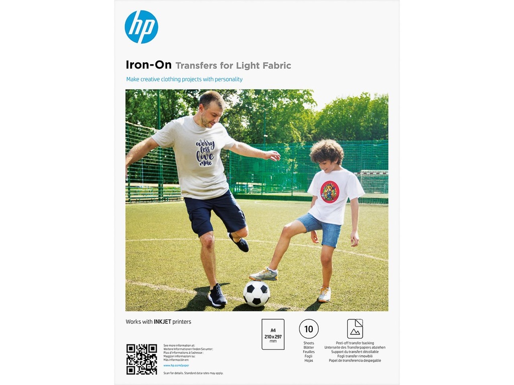 [802025440165] HEWLETT PACKARD AA7N8A HP light fabric iron-on