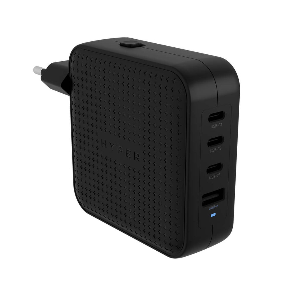 [500842440004] HYPER HJ1002BKWWGL oplader voor mobiele apparatuur Laptop, Smartphone, Tablet Zwart AC Snel opladen Binnen