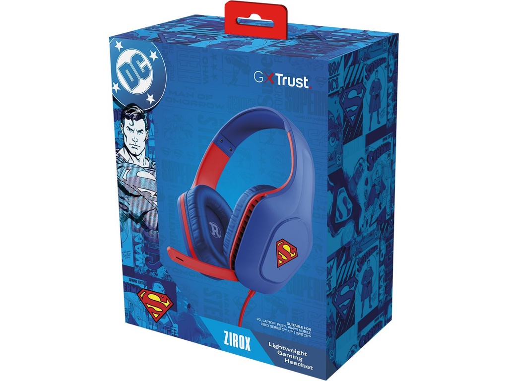 [410545440837] TRUST TRUST GXT415SM ZIROX HEADSET SUPERMAN