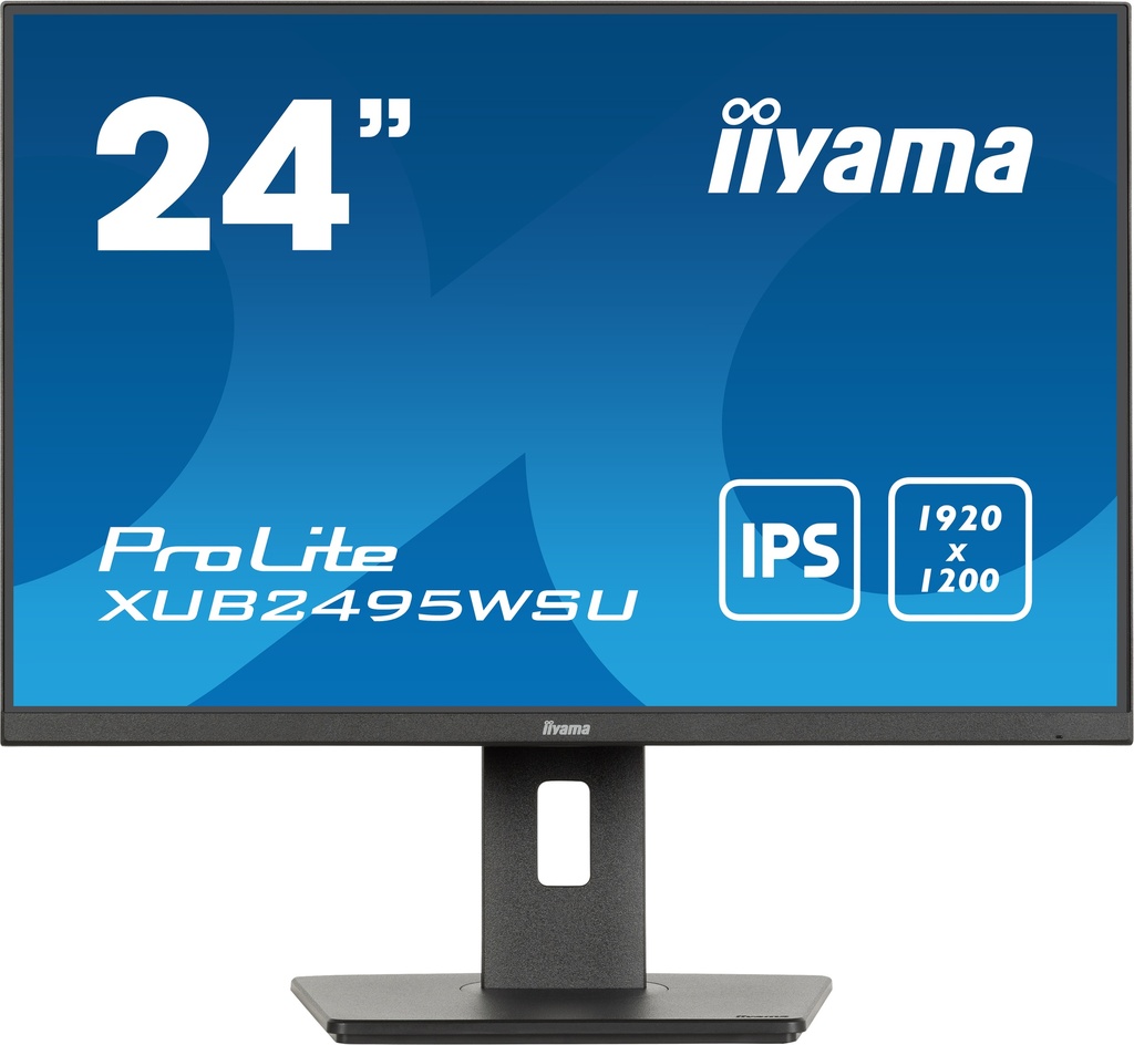 [600714440081] iiyama ProLite XUB2495WSU-B7 computer monitor 61 cm (24") 1920 x 1200 Pixels 4K Ultra HD LED Zwart