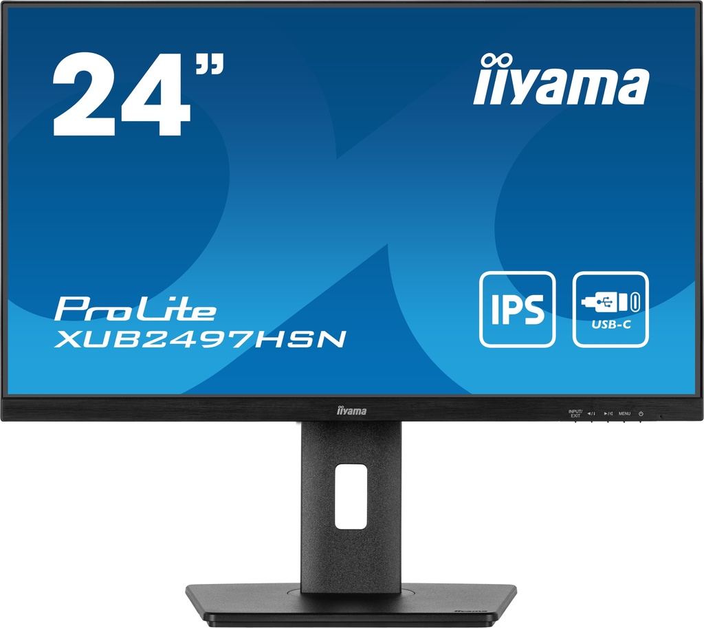 [600714440104] iiyama ProLite XUB2497HSN-B2 computer monitor 60,5 cm (23.8") 1920 x 1080 Pixels Full HD LED Zwart
