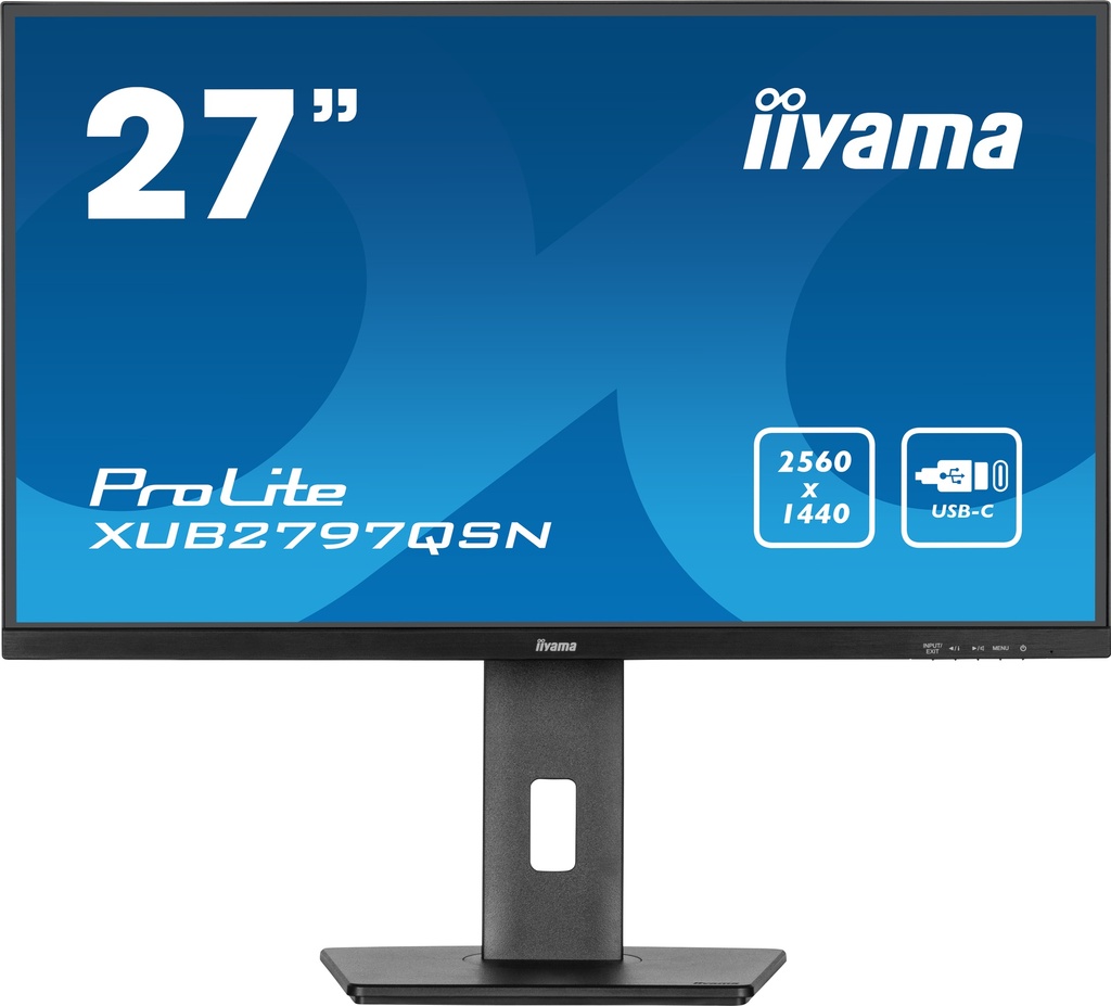 [600714440108] iiyama ProLite XUB2797QSN-B2 computer monitor 68,6 cm (27") 2560 x 1440 Pixels 2K Ultra HD LED Zwart