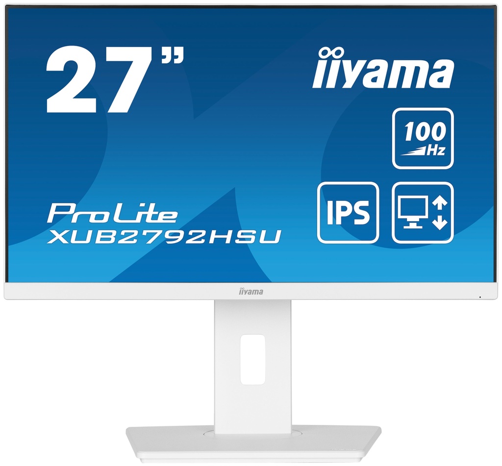 [600714440125] iiyama ProLite XUB2792HSU-W6 LED display 68,6 cm (27") 1920 x 1080 Pixels Full HD Wit