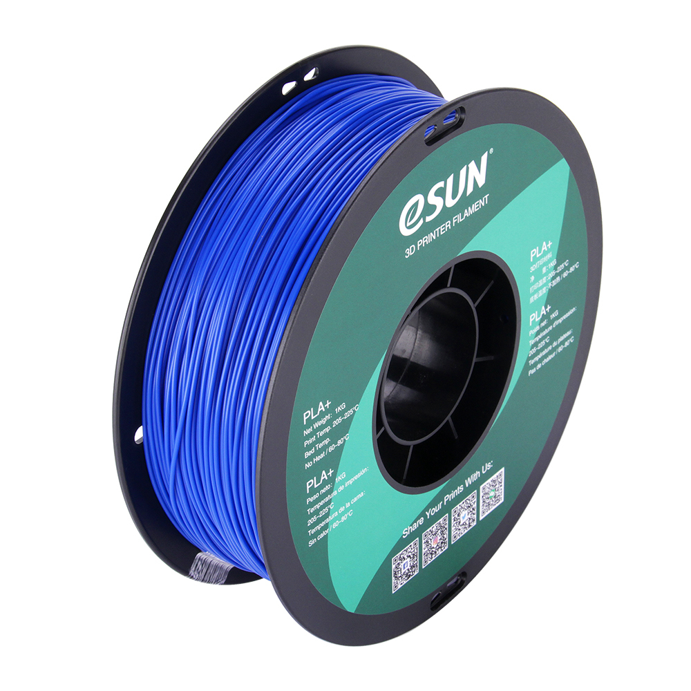 [109866440004] eSUN PLA+175U1 3D-printmateriaal Polymelkzuur-plus (PLA+) Blauw 1 kg