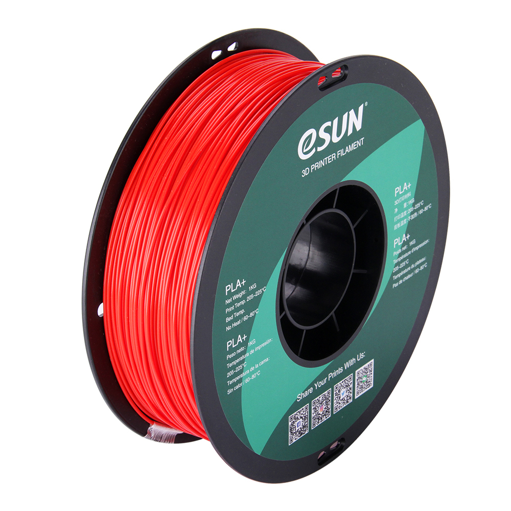 [109866440005] eSUN PLAPlus175R1 Polymelkzuur-plus (PLA+) Rood 1 kg