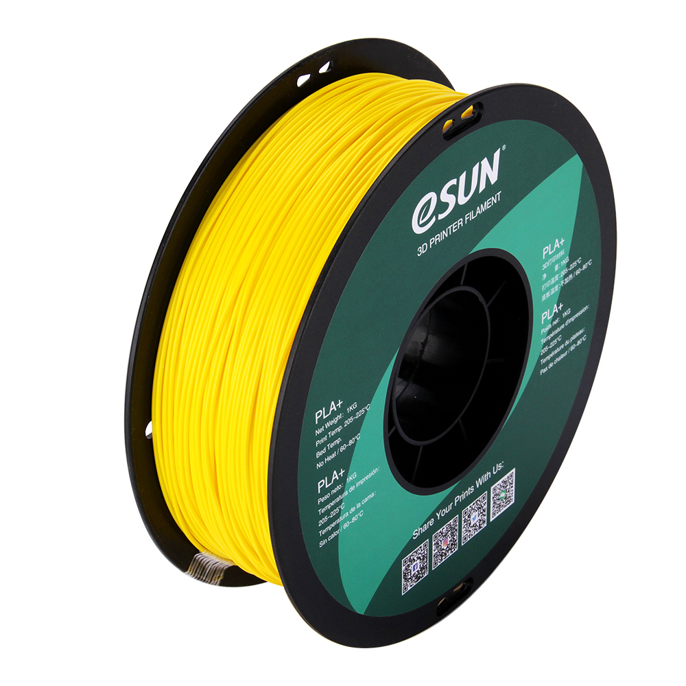 eSUN PLA+175Y1 3D-printmateriaal Polymelkzuur-plus (PLA+) Geel 1 kg