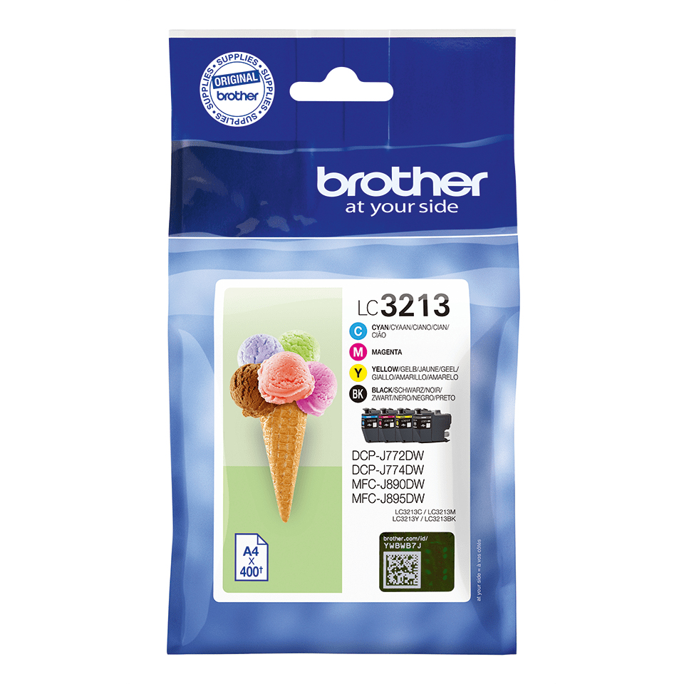 [170005440323] Brother LC3213VAL inktcartridge 4 stuk(s) Origineel Zwart, Cyaan, Magenta, Geel