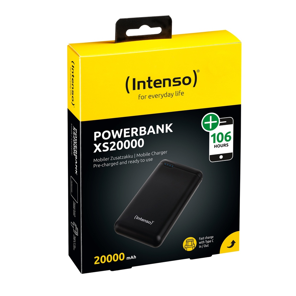 [500180440065] Intenso XS20000 Lithium-Polymeer (LiPo) 20000 mAh Zwart