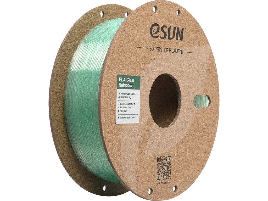 ESUN PLA CLEAR 1,75mm CYAN CRYSTAL 1kg