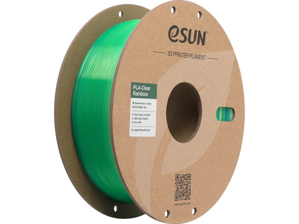 ESUN PLA CLEAR 1,75mm TRANSL BLUE GREEN 1kg
