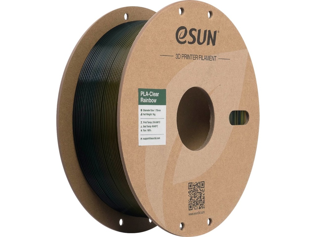 ESUN PLA CLEAR 1,75mm TRANSL YEL GRN BLUE 1kg