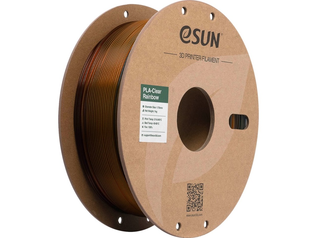 ESUN PLA CLEAR 1,75mm TRANSL ORA GRY BLUE 1kg