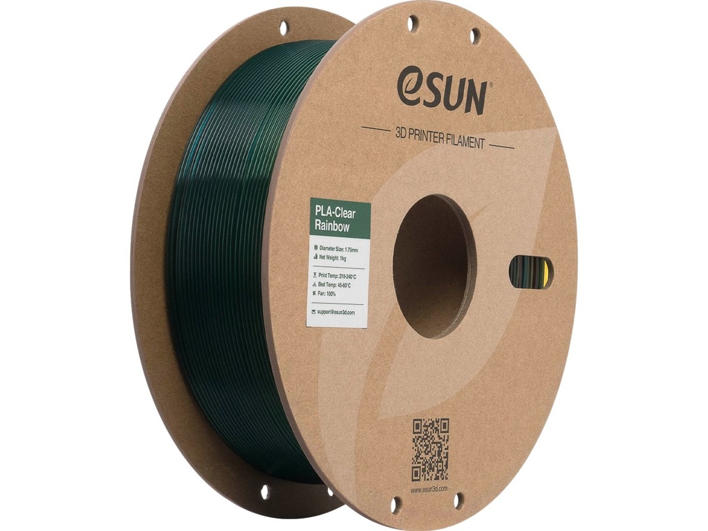 ESUN PLA CLEAR 1,75mm TRANSL RAINBOW B 1kg