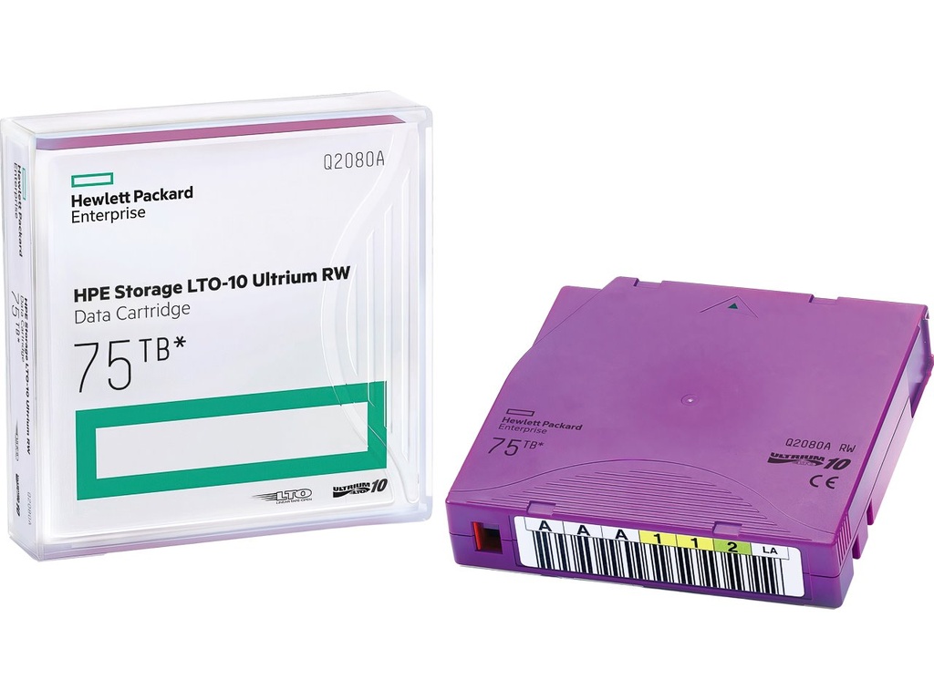 [210025440171] HEWLETT PACKARD HP LTO10 30/75TB (20) LABEL FIX