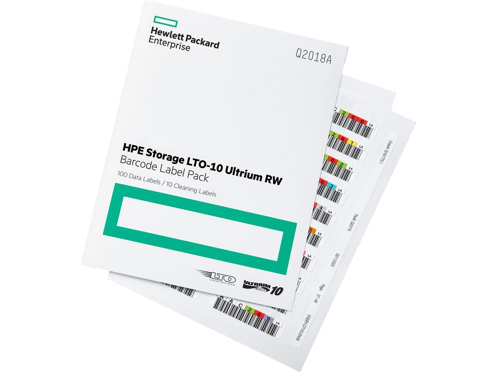 HEWLETT PACKARD HP LTO10 BARCODELABEL (100+10)