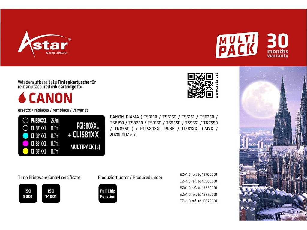 ASTAR AS70805 ASTAR CANON 2078C007 Pixma TS TR