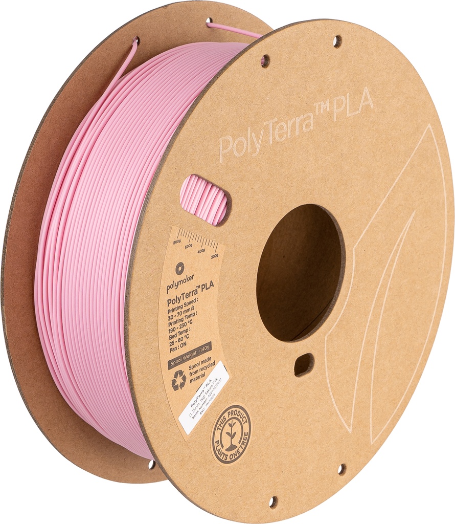 [109423440190] Polymaker PM70908 3D-printmateriaal Polymelkzuur Roze 1 kg