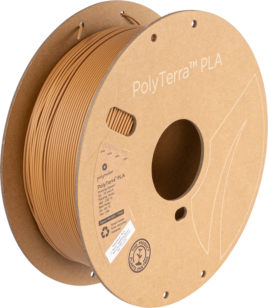[109423440192] Polymaker PM70976 3D-printmateriaal Polymelkzuur Bruin 1 kg