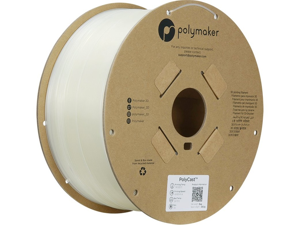 [109423440355] POLYMAKER PVB 1,75mm NATURAL 3kg