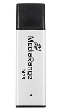 [240604440066] MediaRange MR1899 USB flash drive 16 GB USB Type-A 3.2 Gen 1 (3.1 Gen 1) Zwart, Zilver